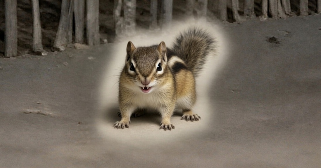 The Rogue Squirrel — angry and ready to bite